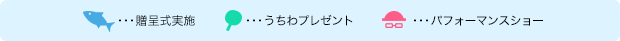 贈呈式実施 / うちわプレゼント / パフォーマンスショー