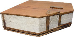 木製パネルの中に断熱材として使われたEPS建材